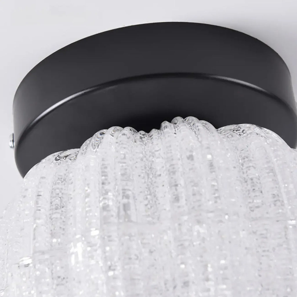 Mini Drum Shape Hallway Semi Flush Mount Ceiling Light