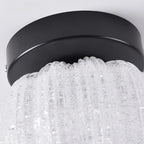 Mini Drum Shape Hallway Semi Flush Mount Ceiling Light