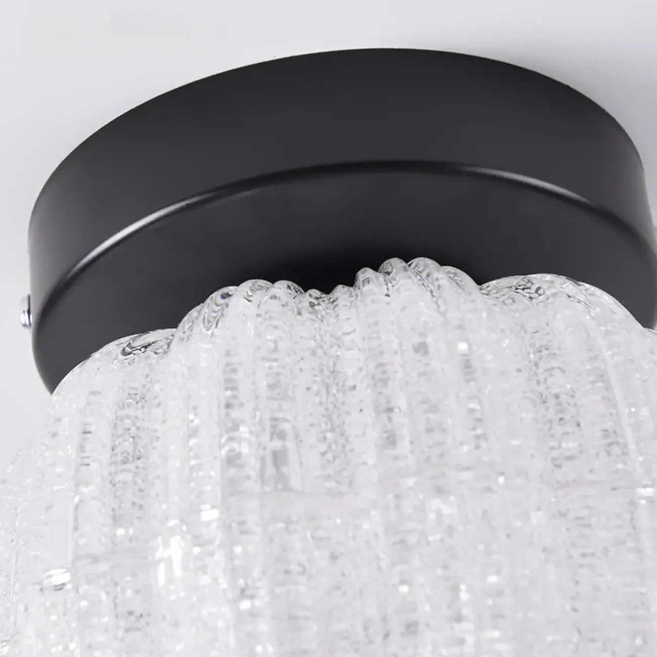 Mini Drum Shape Hallway Semi Flush Mount Ceiling Light