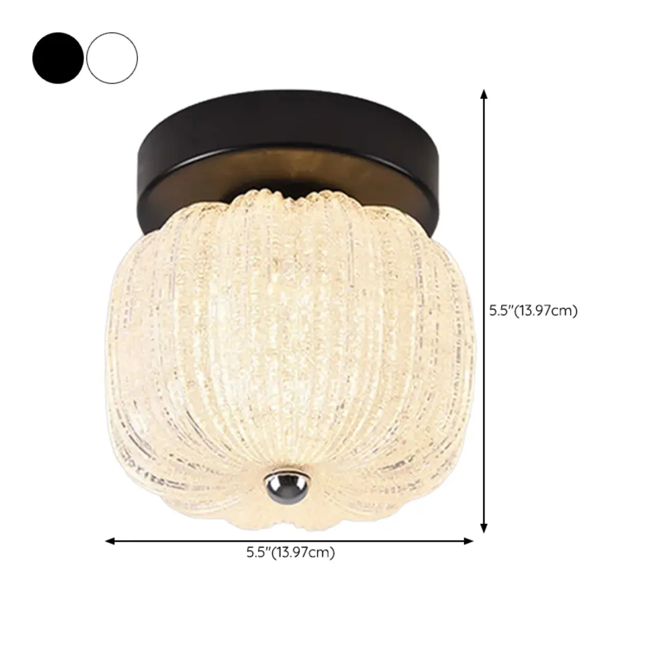 Mini Drum Shape Hallway Semi Flush Mount Ceiling Light