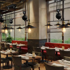 Industrial Black Cone Adjustable Island Pendant Light for Kitchen