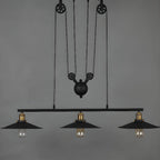 Industrial Black Cone Adjustable Island Pendant Light for Kitchen