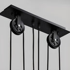 Industrial Black Cone Adjustable Island Pendant Light for Kitchen