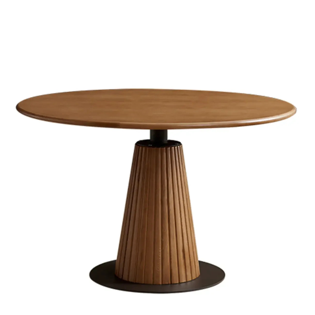 Simplistic Natural Ash Wood Round Dining Table