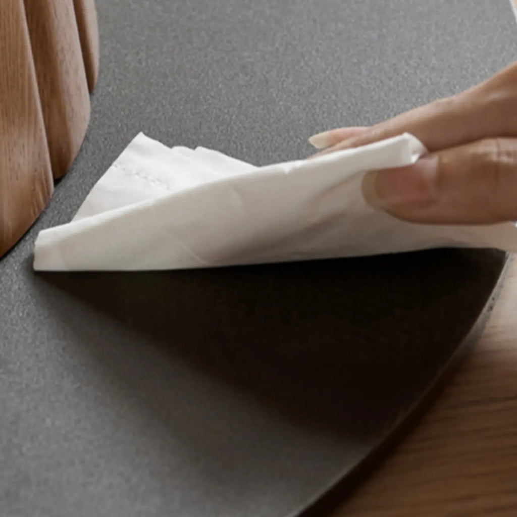 Simplistic Natural Ash Wood Round Dining Table