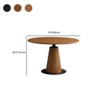 Simplistic Natural Ash Wood Round Dining Table