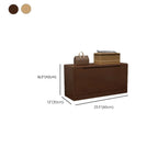 Solid Wood Drop Front Entryway Shoe Storage Bench