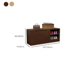 Solid Wood Drop Front Entryway Shoe Storage Bench