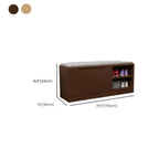 Solid Wood Drop Front Entryway Shoe Storage Bench