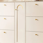 Beige Wood Entryway Shoe Cabinet with Hidden Storage