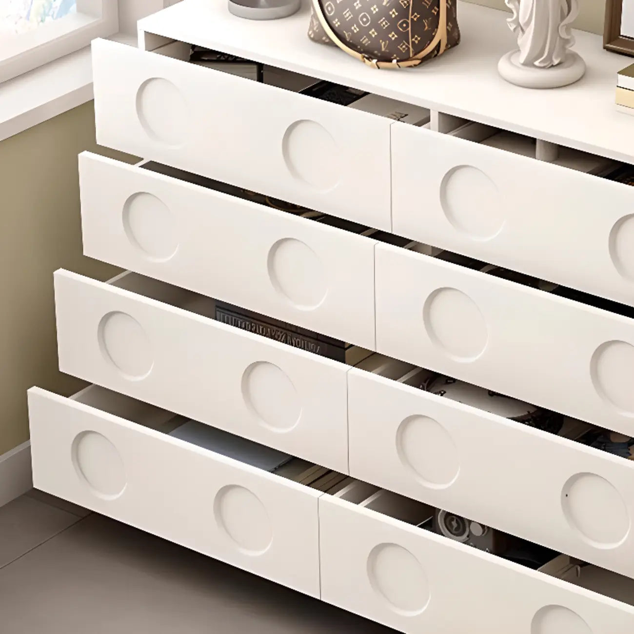 Trendy Midnight Black Lumber Storage Chest for Living Room