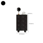 Trendy Midnight Black Lumber Storage Chest for Living Room