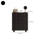 Trendy Midnight Black Lumber Storage Chest for Living Room