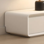 Ventilated 2 Drawers Wood Rectangular White TV Stand