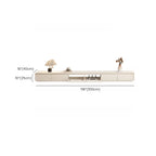 Ventilated 2 Drawers Wood Rectangular White TV Stand