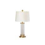Modern Elegant Barrel Gold LED Table Lamp Fabric Shade
