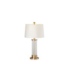 Modern Elegant Barrel Gold LED Table Lamp Fabric Shade