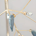 Colorful Agate Stone Circular Ring Branches Chandelier