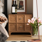 Modern Wooden Bedside Table with Stylish Drawers