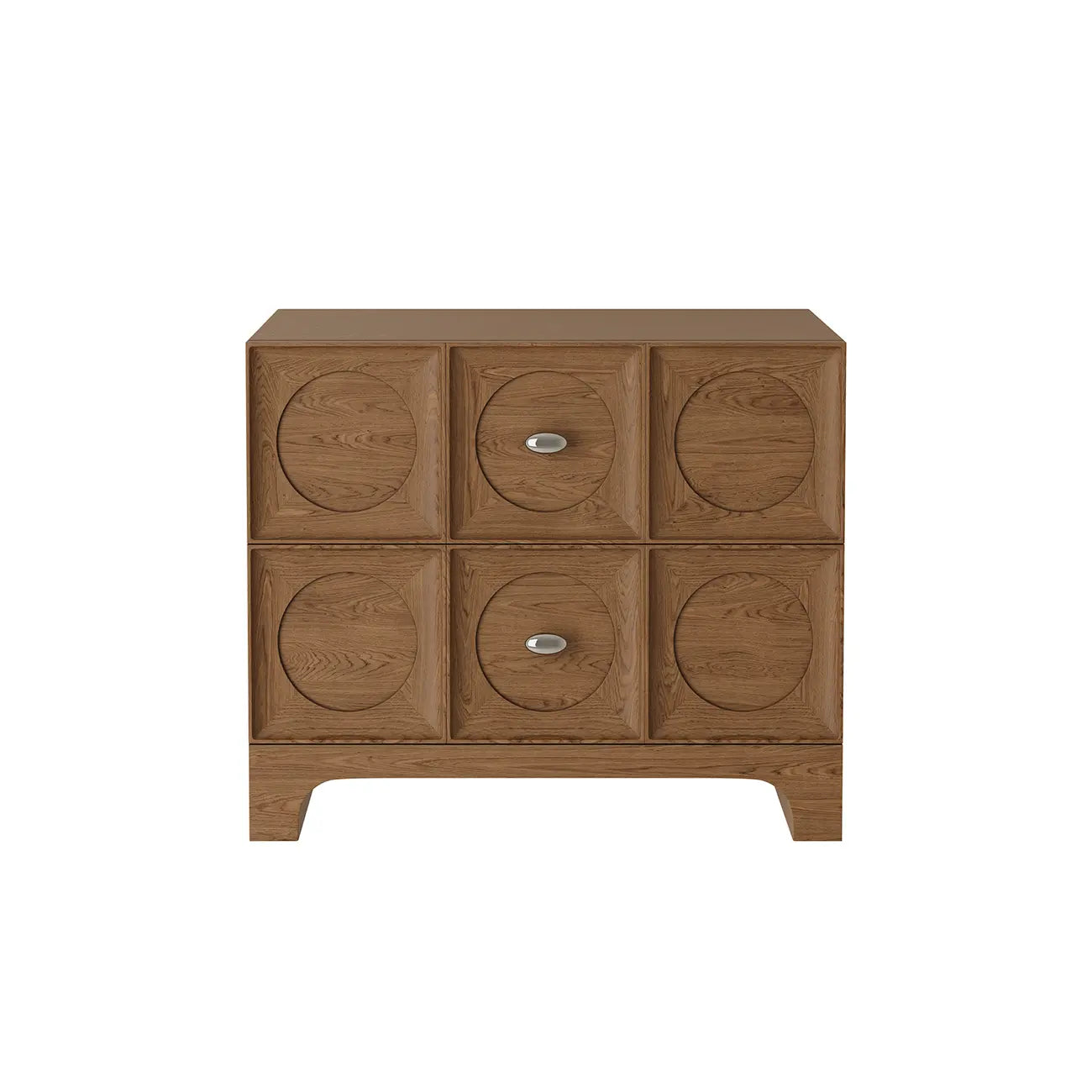 Modern Wooden Bedside Table with Stylish Drawers