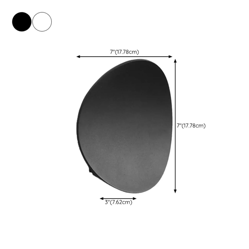 Modern Minimalist Metal Black White Wall Sconce