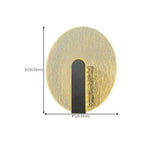 Modern Glass Gold Black Decorative Wall Sconce
