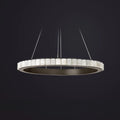 Circular 2-layer Modern Alabaster Steel Pendant Chandelier