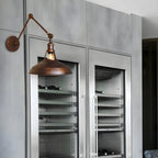 Industrial Barn Shade Adjustable Swing Arm Wall Light
