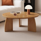 Modern Wooden Round Coffee Table