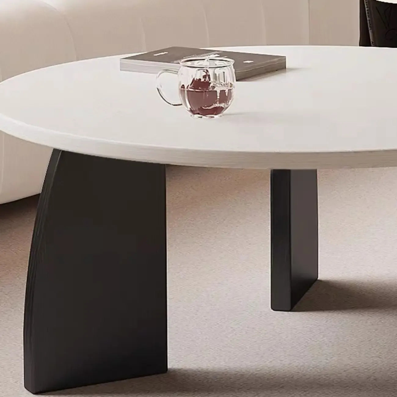 Modern Wooden Round Coffee Table