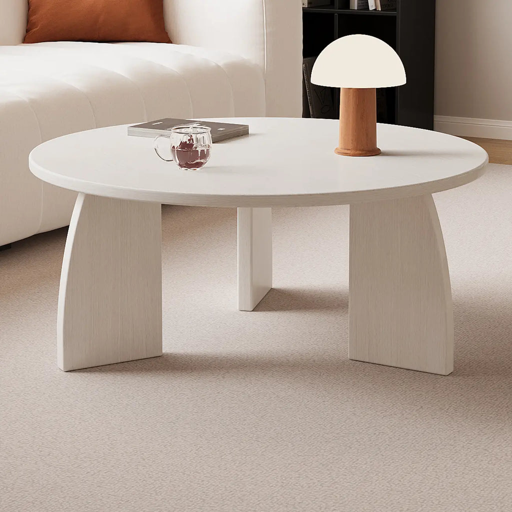 Modern Wooden Round Coffee Table