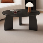 Modern Wooden Round Coffee Table