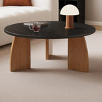 Modern Wooden Round Coffee Table