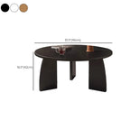 Modern Wooden Round Coffee Table