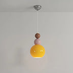 Modern Milk Cocoa Glass Floral Pendant Light