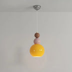 Modern Milk Cocoa Glass Floral Pendant Light