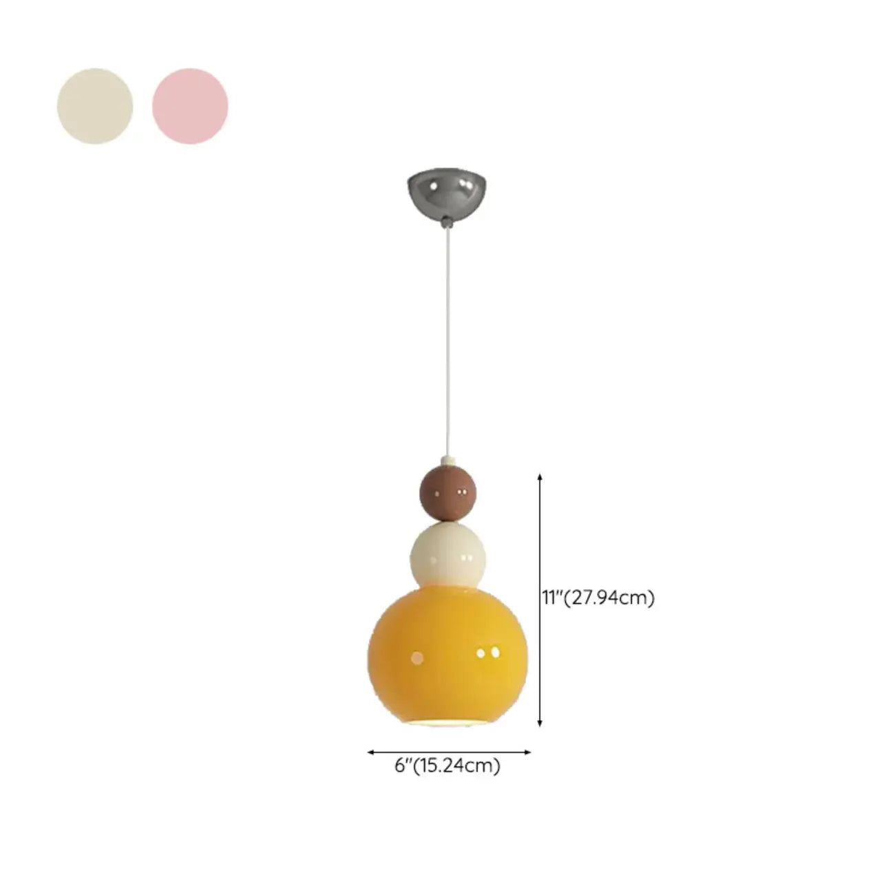 Modern Milk Cocoa Glass Floral Pendant Light