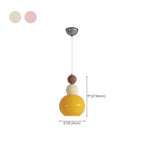 Modern Milk Cocoa Glass Floral Pendant Light