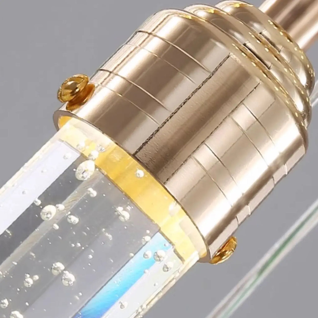 Modern Spiral Crystal Gold LED Chandelier Pendant Light