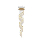 Modern Spiral Crystal Gold LED Chandelier Pendant Light