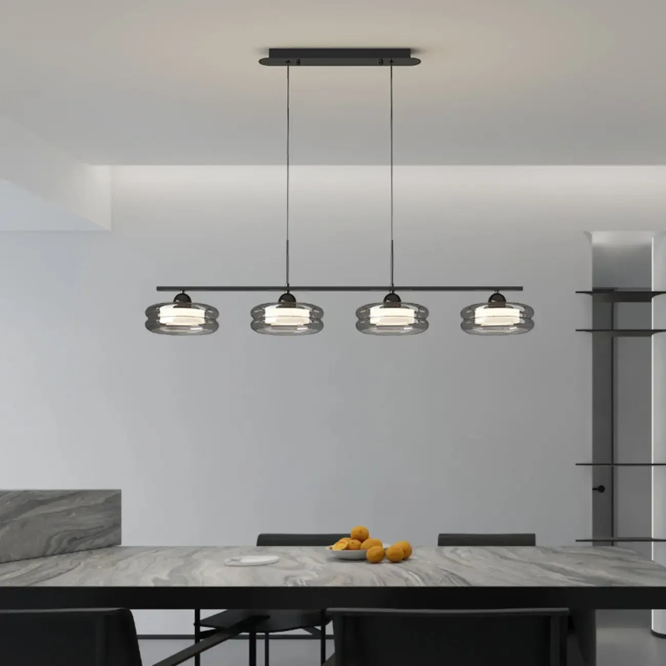 Modern 3-Gear Dimming LED Island Pendant Light for Kitchen