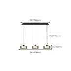 Modern 3-Gear Dimming LED Island Pendant Light for Kitchen