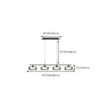 Modern 3-Gear Dimming LED Island Pendant Light for Kitchen