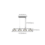 Modern 3-Gear Dimming LED Island Pendant Light for Kitchen