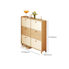 Vertical Wooden Shoe Cabinet for Entryway