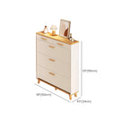 Vertical Wooden Shoe Cabinet for Entryway