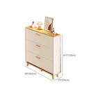 Vertical Wooden Shoe Cabinet for Entryway