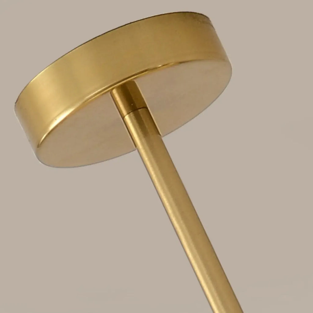 Modern White Drum Glass Living Room Chandelier