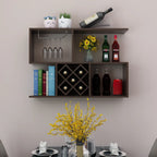 Stackable Wooden Wall-Mounted Wine Bottle Rack