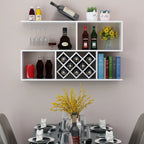 Stackable Wooden Wall-Mounted Wine Bottle Rack